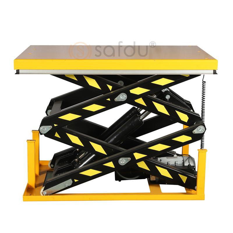 Heavy-Duty Hydraulic Double Scissor Lifting Platform for 4000kg Capacity