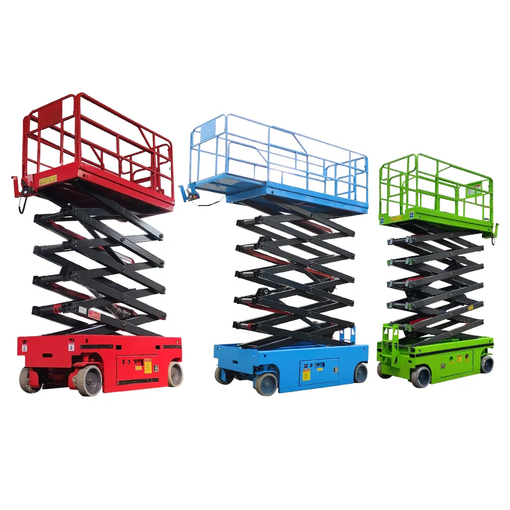 CE Approved Scissor Type Mini Aerial Work Lifter Electric Tracked Scissor Small Lift Platform