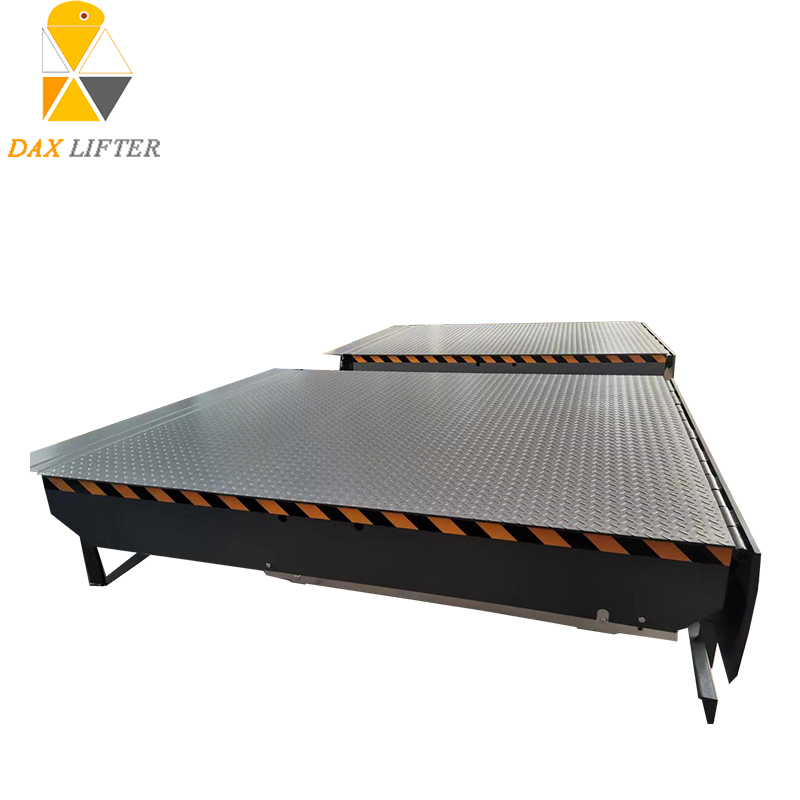 Daxlifer Yard Ramp Dock Leveler 8 Tons Fixed Hydraulic Boarding Bridge