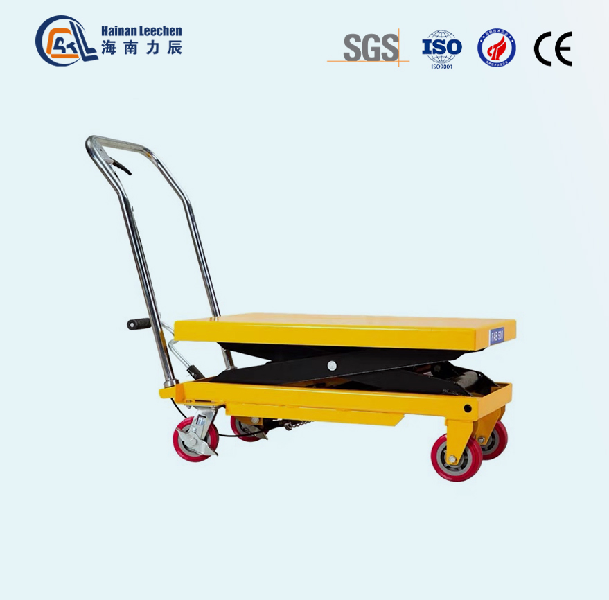 2026 150-1000kg Mobile Semi-Electric Double Scissor Lifting Platform