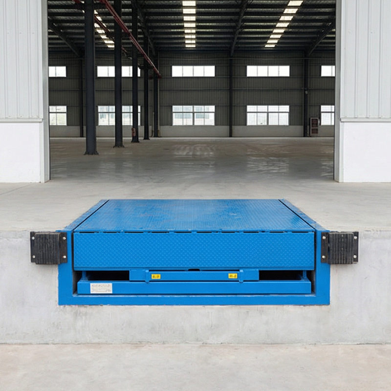 Adjustable 6-18 Ton Hydraulic Folding Dock Leveler Steel Platform for Material Handling in Containerwarehousetruckcar