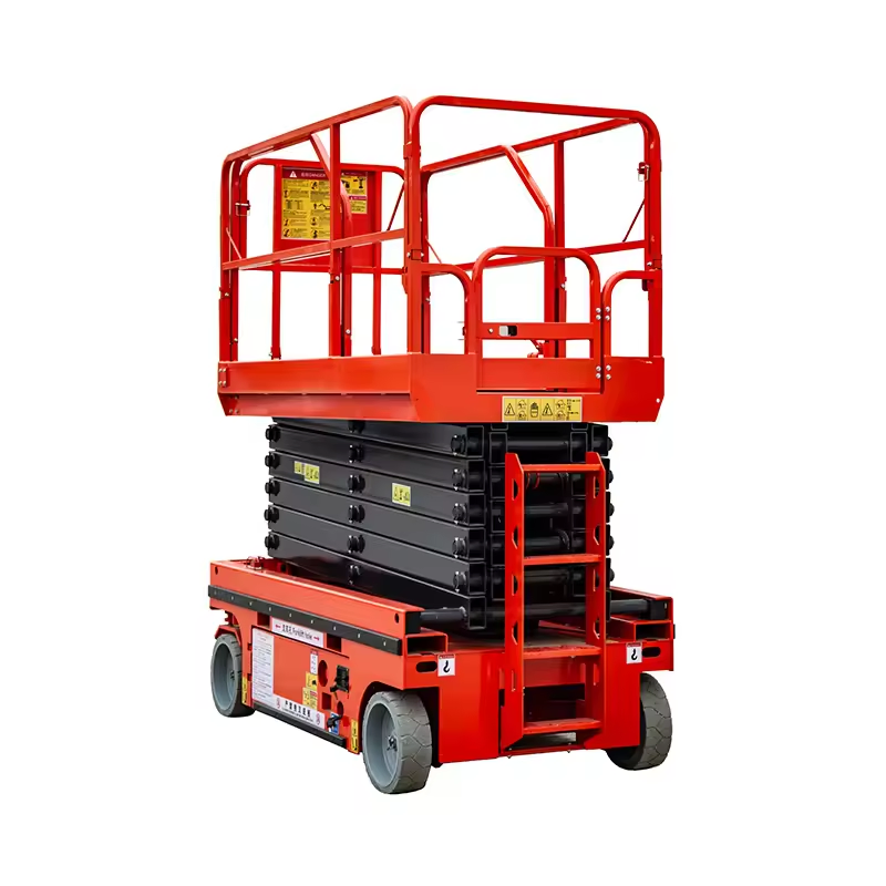 Mini 3m 4m 5m Scissor Lift Platform 300kg Self-Propelled Elevated Work Platform Battery Drive Small Lifter