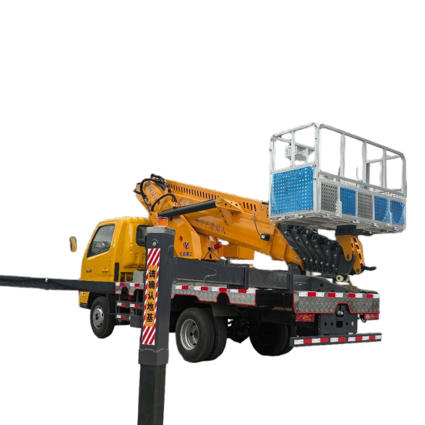 High-Altitude Operation Truck Lifting People 32m Telescopic Boom Bucket Truck for Aerial Work Vehicle Lift Platform