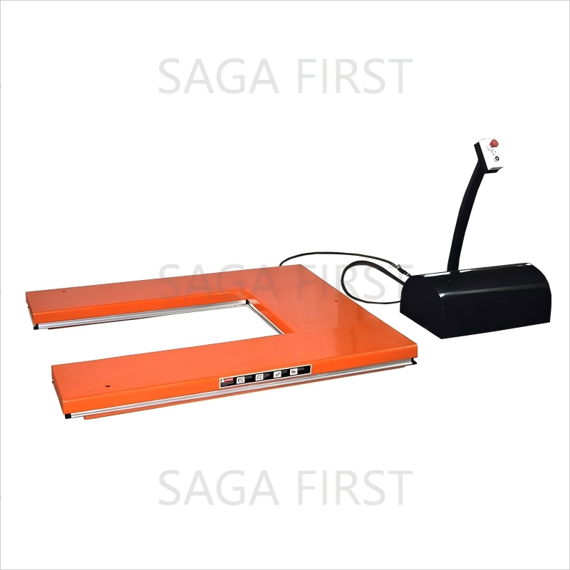 Hydraulic Work Platforms Stationary Scissor Lifting Platform Hydraulic Lift Trolley