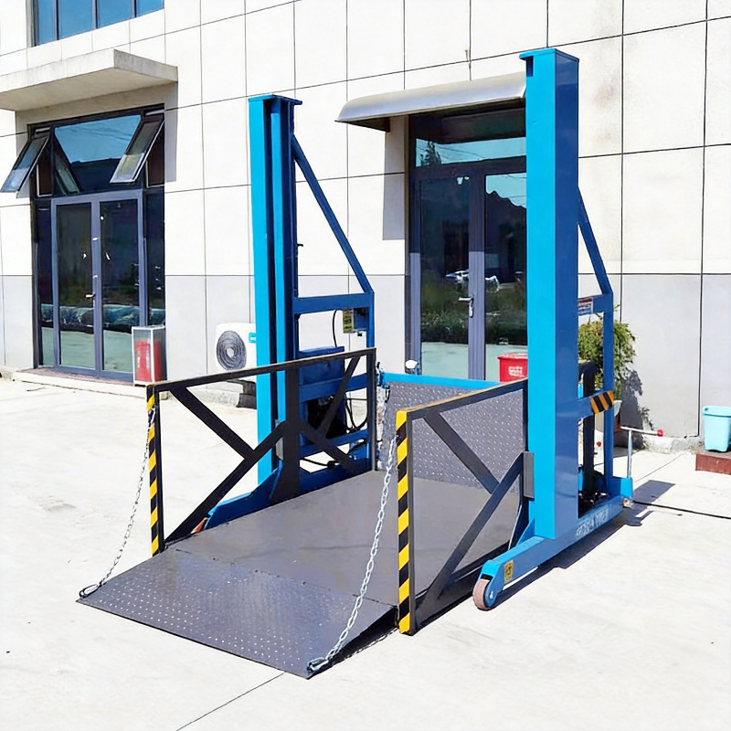 2 Ton Unloading Platform Mobile Electro-Hydraulic Elevator Loading Unloading Metal Artifact Electric Cargo Lifting Ladder