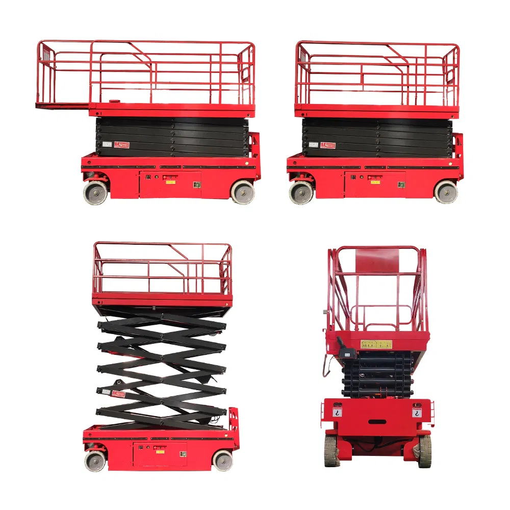 CE Approved Scissor Type Mini Aerial Work Lifter Electric Tracked Scissor Small Lift Platform