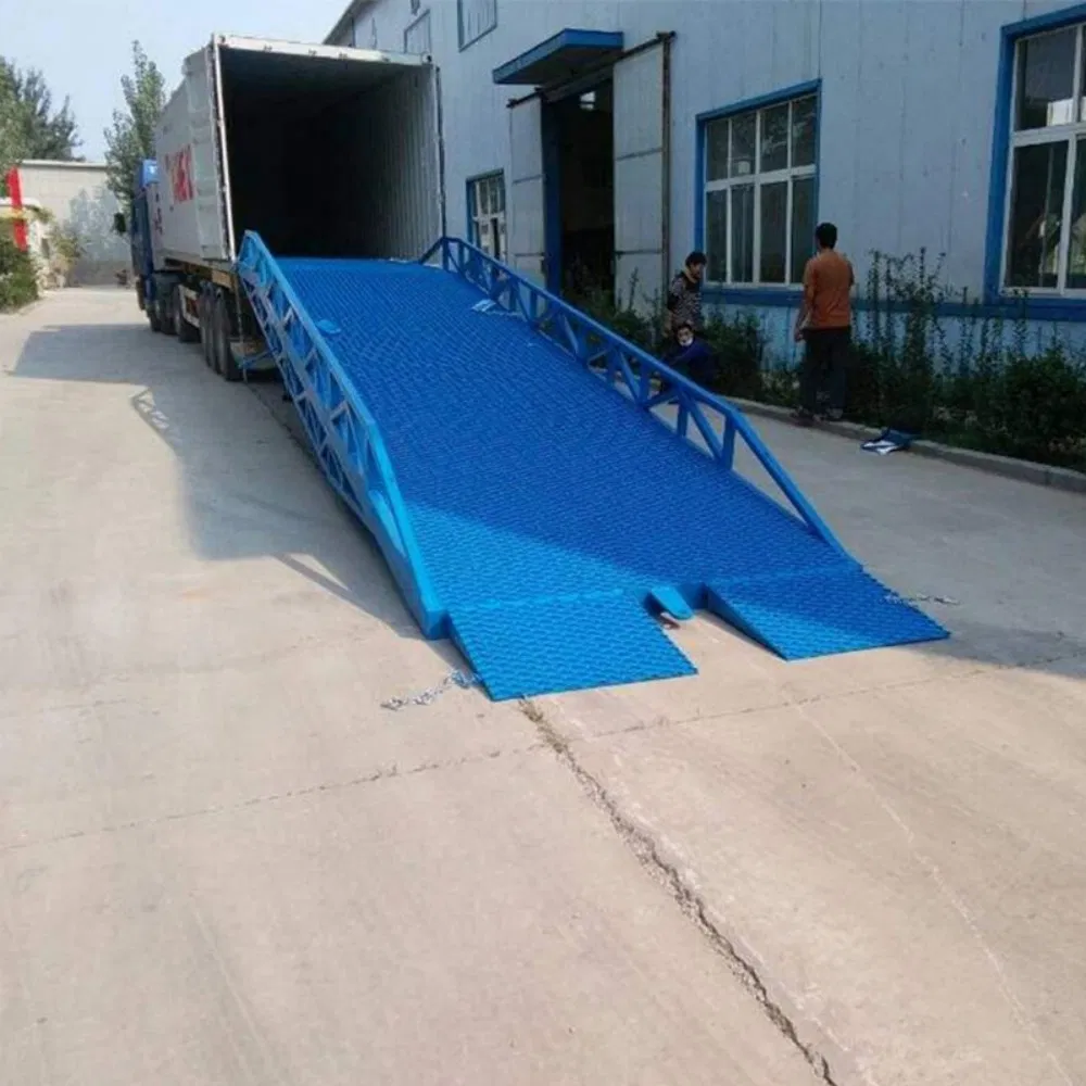 8 Tons Warehouse Truck Mobile Container Loading Dock Ramps Manual