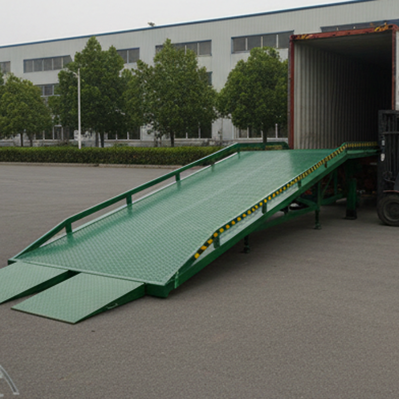3t 8t 10t China Supplie Portable Mobile Container Loading Bridge Hydraulic Container Load Dock Ramplifting Platform for Forklift