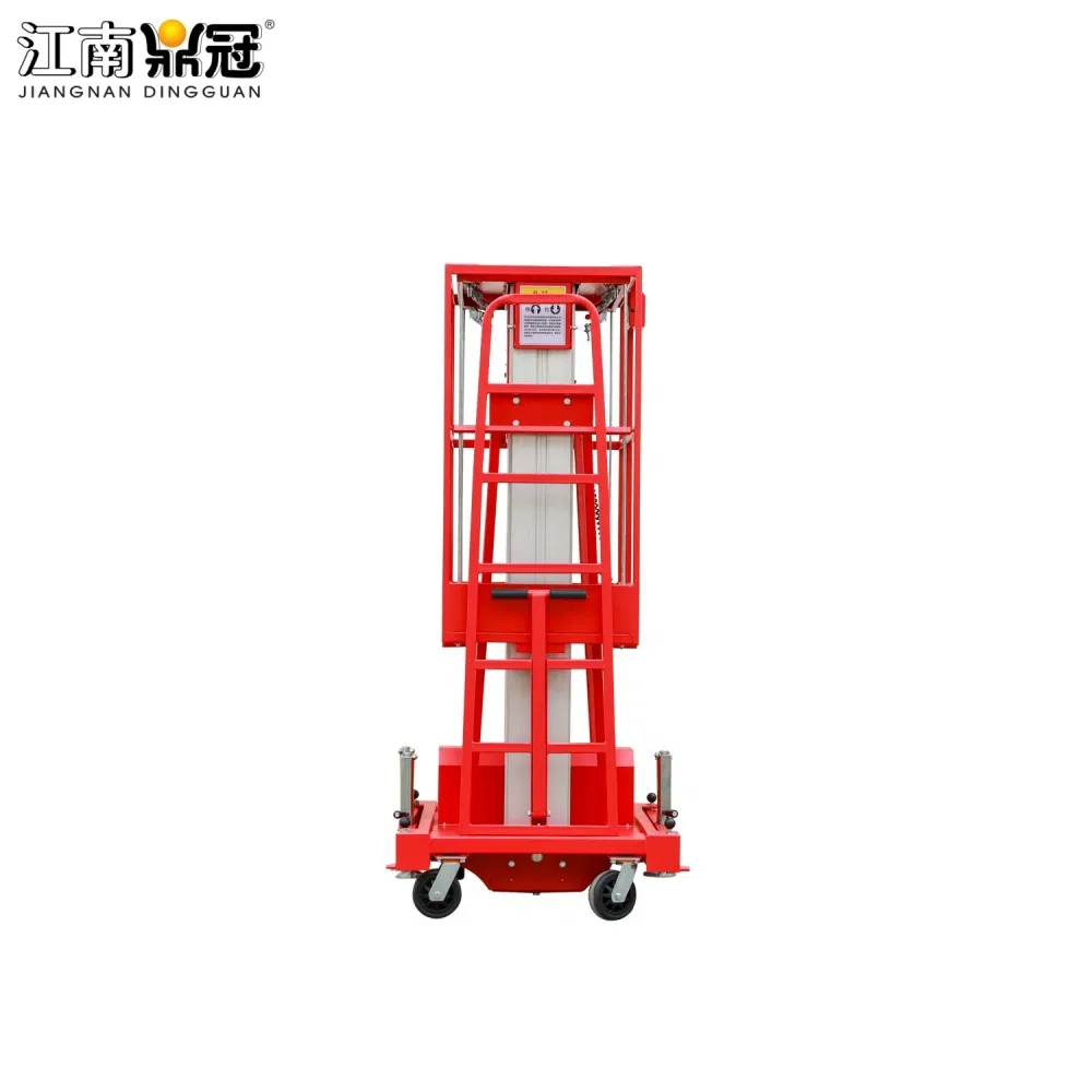 Double Mast Lift AC DC Power Ariel Working Platform Hydraulic Lift