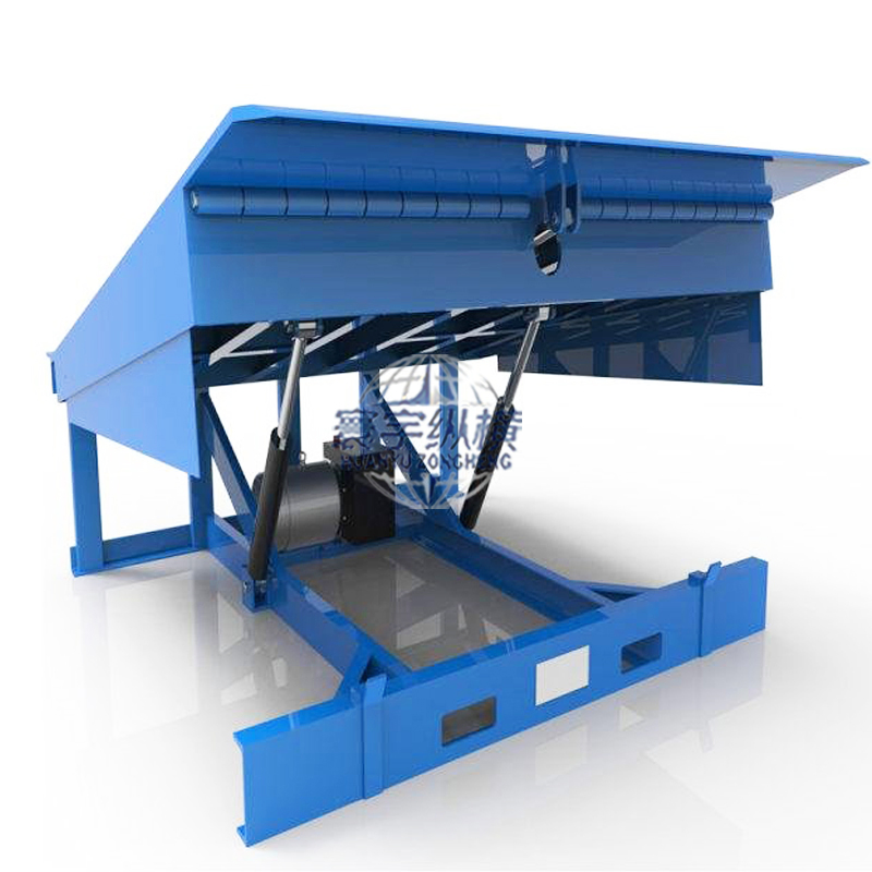 Ounuo Brand New First Class Quality Yard Ramp/Dock Leveler 8 Tons Fixed Hydraulic Boarding Bridge Steel Plate 220V/380V