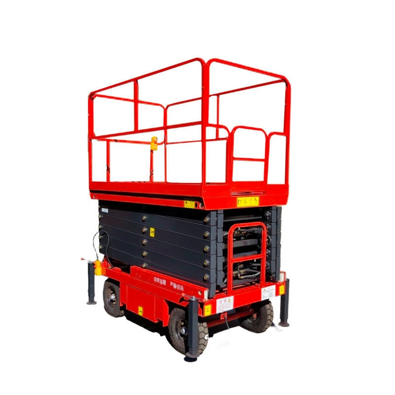 Small Mini Self Propelled Electric Hydraulic Scissors Lift Platform Electric Lift Platform