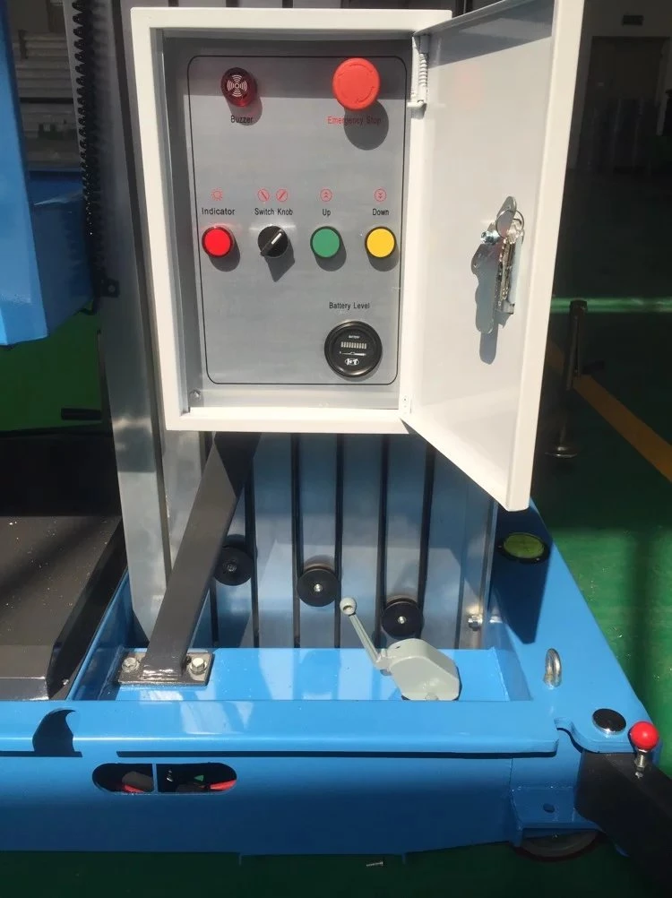 10m Semi-Electric Aerial Lift Platforms with Double Mast