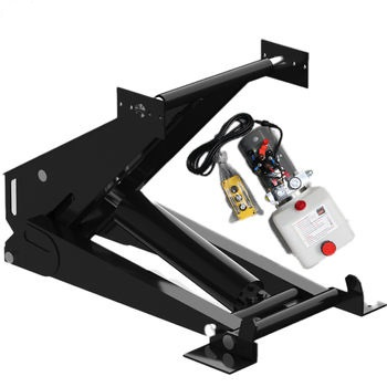 Industrial-Grade Hydraulic Scissor Lifting Platform, Designed for Heavy-Duty Applications and Smooth Vertical Lifting.