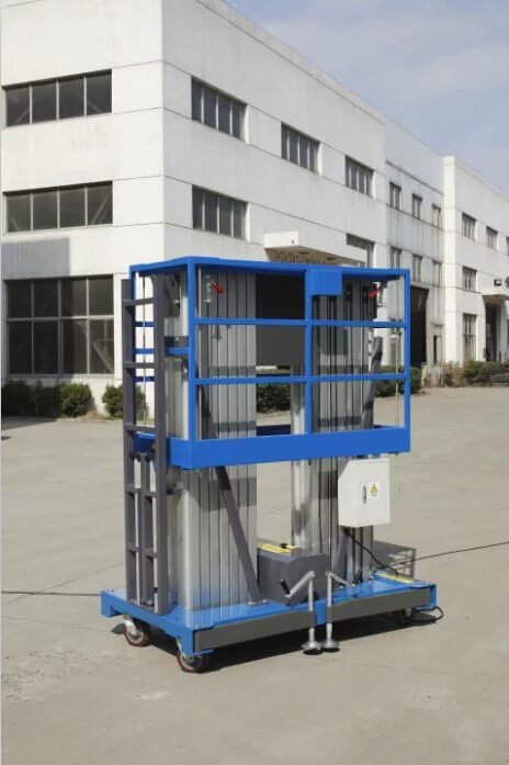 10m Semi-Electric Aerial Lift Platforms with Double Mast