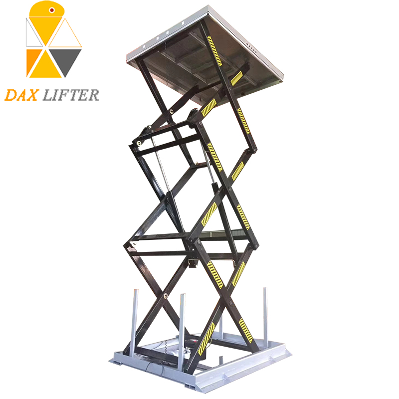 China Exported Lifting Goods Professional Stationary Hydraulic Material Lift Platforms