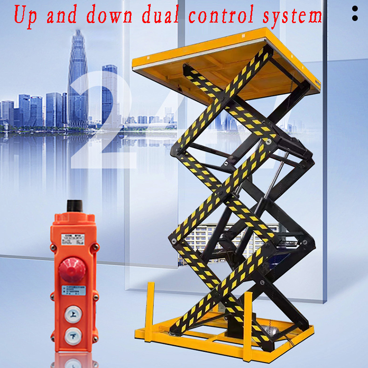 Aerial Working Fixed Underground Hydraulic Lifting Table Vertical Stationary Scissor Lift Platform