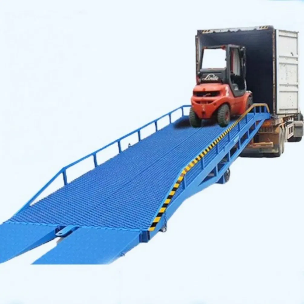 Customized Color 6-10t Hydraulic Warehouse Mobile Yard Ramp Platforms
