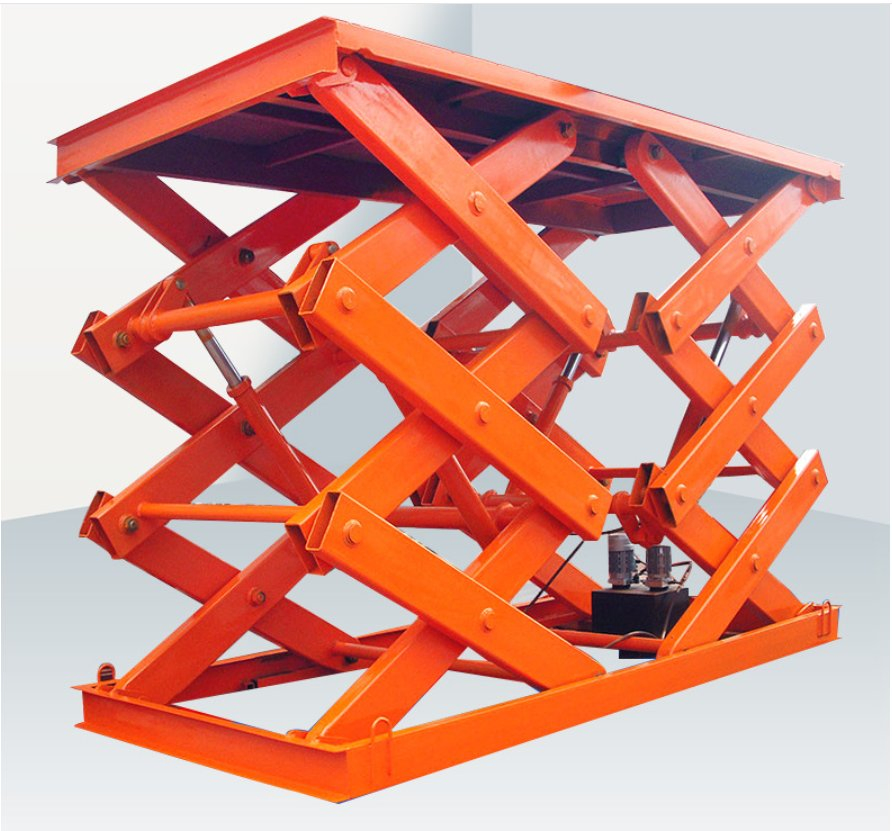500kg Lifting Height Hydraulic in-Ground Stationary Scissor Lift Freight Elevator Lift Platform