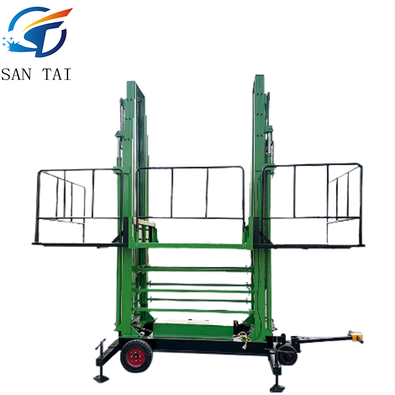 Mobile Electric Hydraulic Construction Site Construction Lifting Wall Plastering Masonry Lifting Platform Brick Machine
