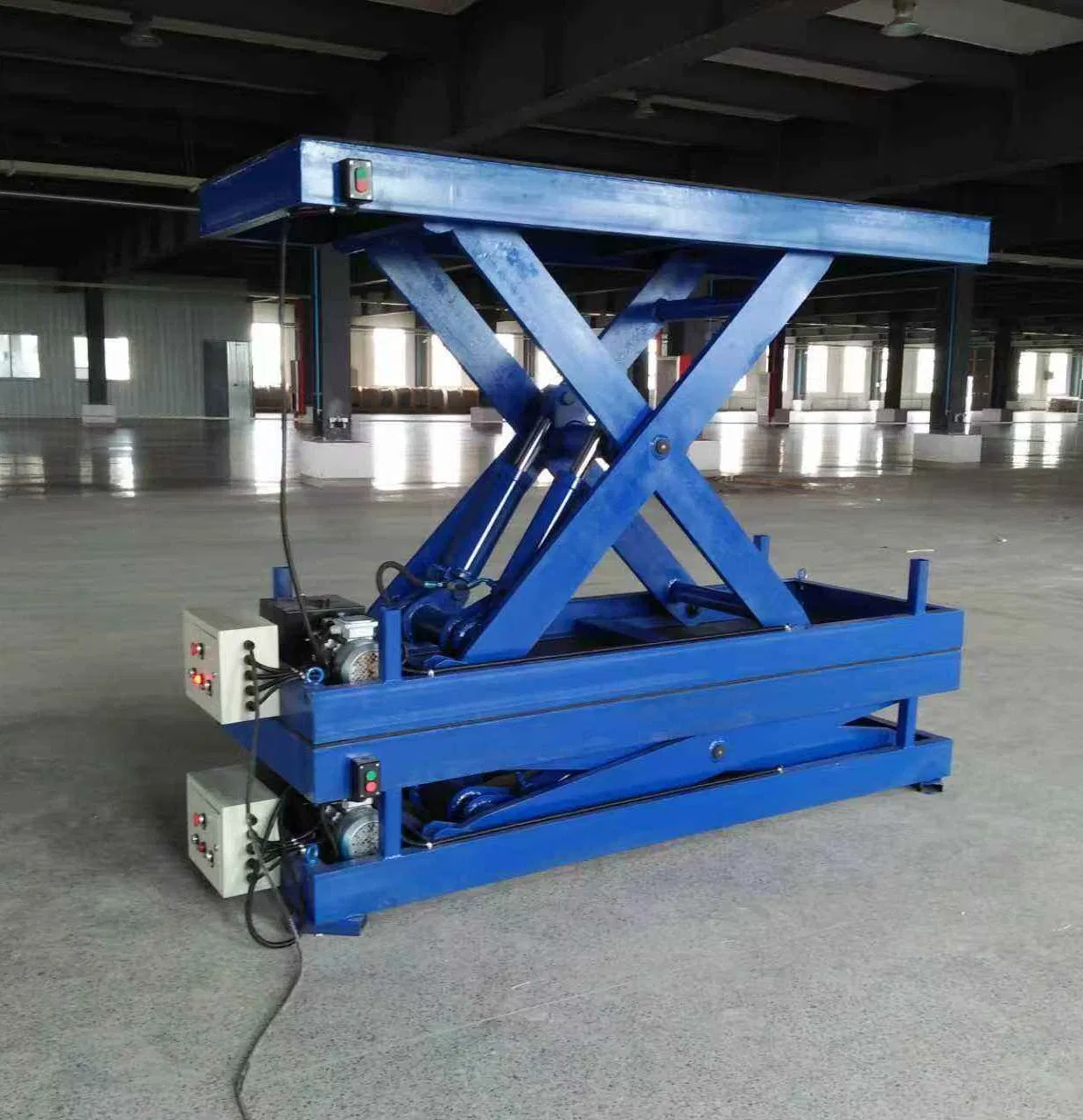 Hydraulic Lift Platform Scissor Lift Table Electric Stationary Workshop Cargo Goods Lift Freight Elevator