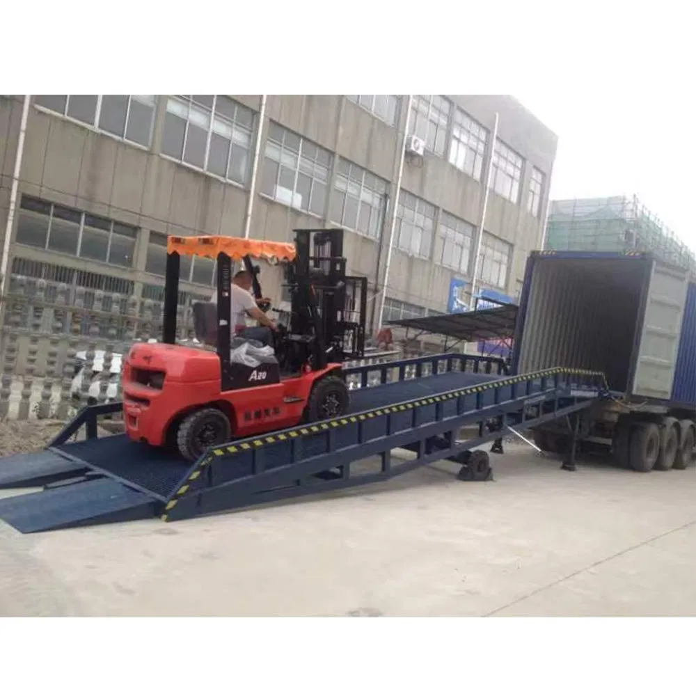 6ton Ramp Container Terminal Leveler Truck Forklift Loading Ramp Mobile Boarding Bridge