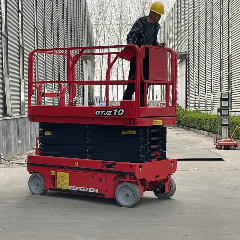 Small Mini Self Propelled Electric Hydraulic Scissors Lift Platform Electric Lift Platform