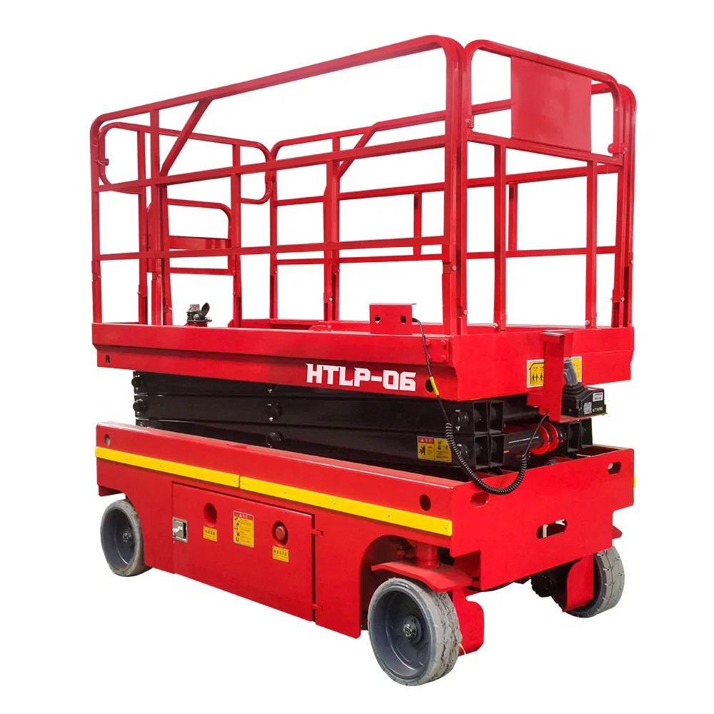 Chinese Factory Lifting Equipment Electric Self Propelled Hydraulic Aerial Work Platform Scissor Lift Table Platform