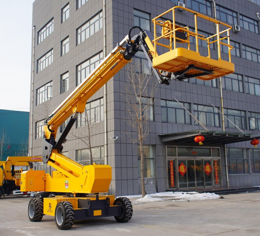 Telescopic Boom Lifting Capacity of 200kg High Efficiency Aerial Work Platform