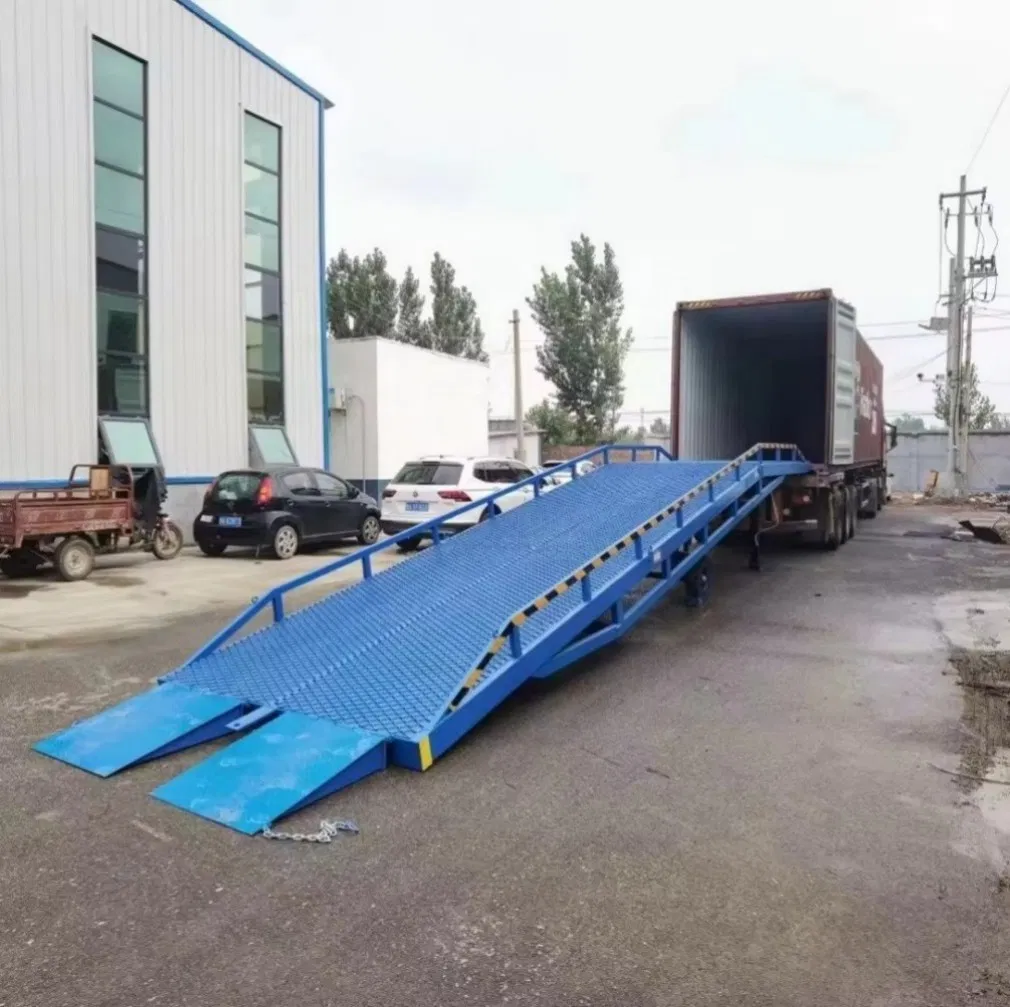 China Supply Warehouse Lifting Equipment Mobile Electric Dock Leveler Hydraulic Truck Loading Ramp