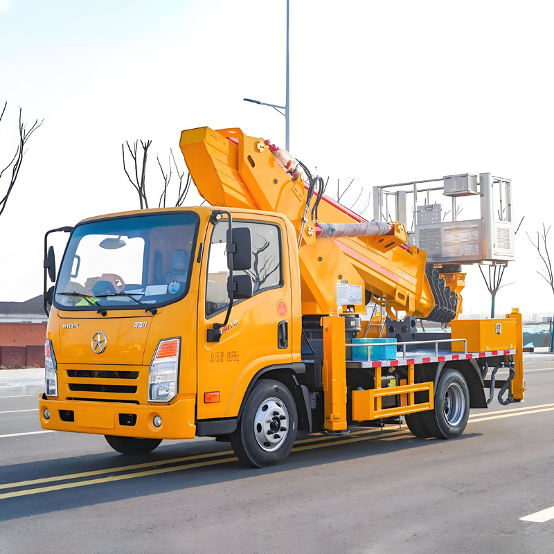 (Five/Sixth Section) Eighteen-Side Arms 28-35m Aerial Platform Boom Lift Truck Working Platform