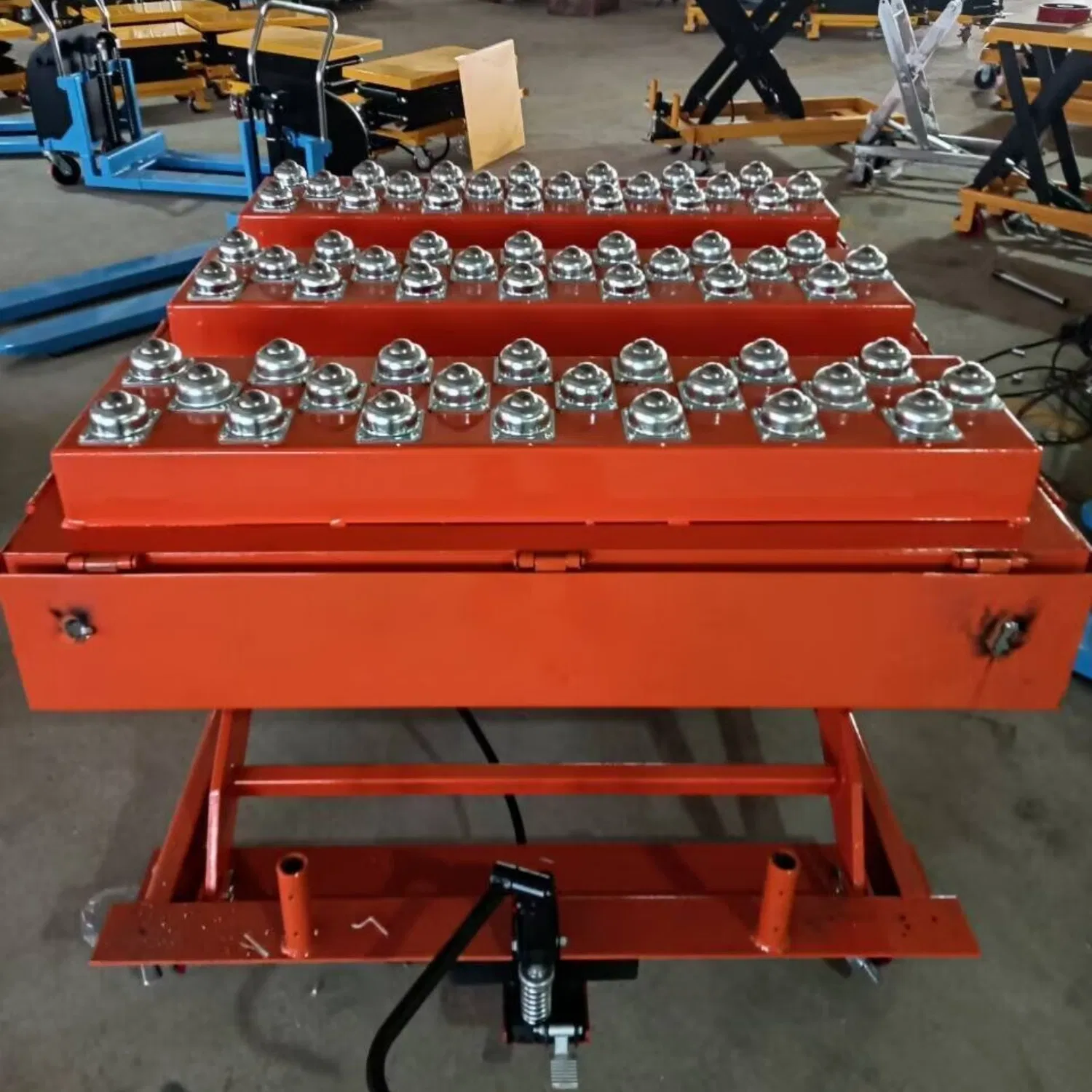 Double Hydraulic Pump Electric Stationary Scissor Lifting Working Platform CE Certificate