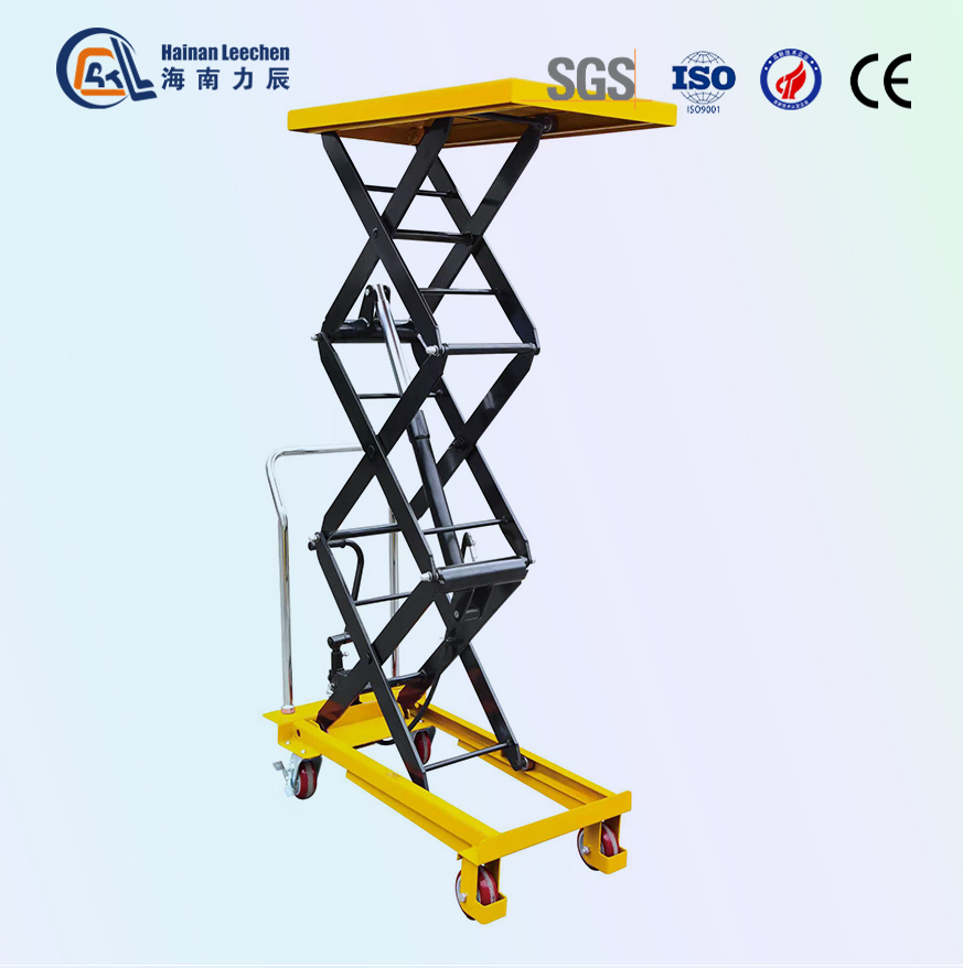 2026 150-1000kg Mobile Semi-Electric Double Scissor Lifting Platform