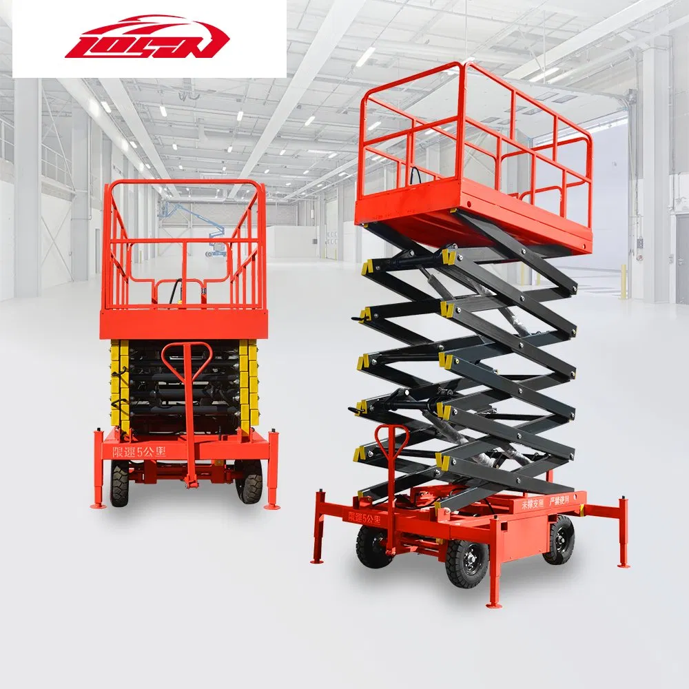 6-15m CE Certification 200kg Mobile Mini Small Electric Scissor Lift Platform