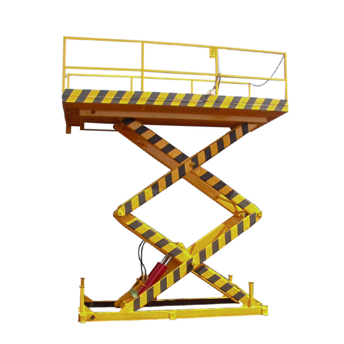 Tuhe Stationary Car Scissor Freight Elevator Lift Platform