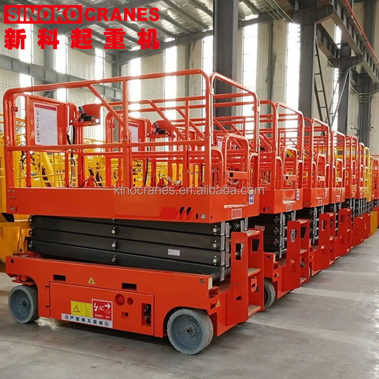 China Lifting Equipment Fully Electric Self Propelled Hydraulic Aerial Work Platform Scissor Lift Table Platform