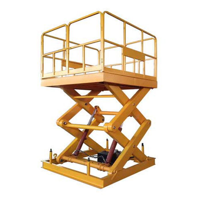 Tuhe Stationary Car Scissor Freight Elevator Lift Platform