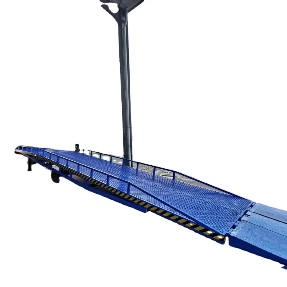 8 Ton 10ton Cargo Loading Ramp Container Terminal Leveler and Truck Lifting Platform Hydraulic Forklift Mobile Boarding Bridge