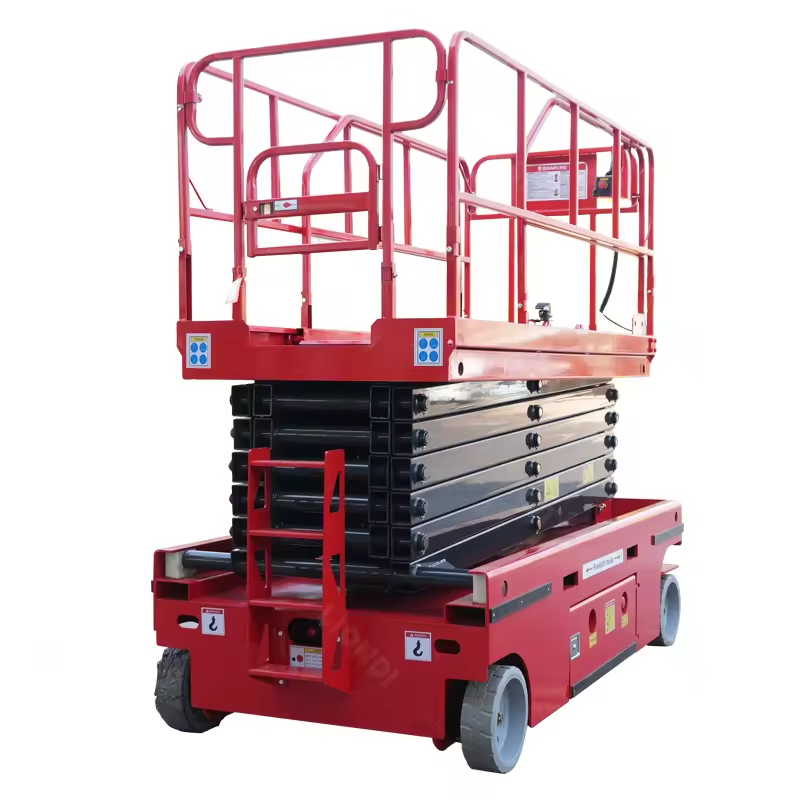Mini 3m 4m 5m Scissor Lift Platform 300kg Self-Propelled Elevated Work Platform Battery Drive Small Lifter