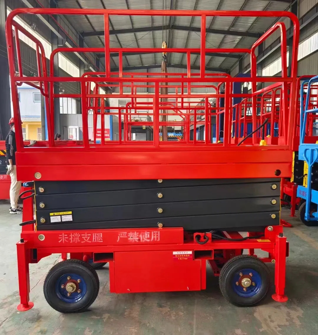 Mini 3m 4m 5m Scissor Lift Platform 300kg Self-Propelled Elevated Work Platform Battery Drive Small Lifter