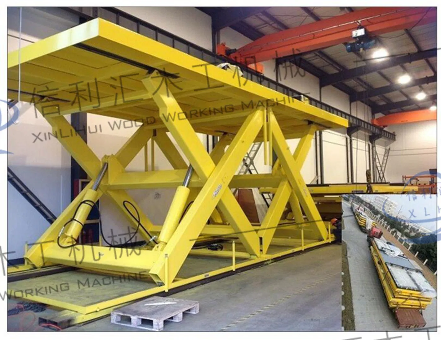 Lift Table Lifting Platform Fixed Hydraulic Lifting Platform Stationary Hydraulic Lifting Platform Sjyg Base for Transfer Mobile Cart, Metal Cart,