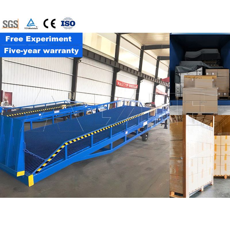 Lane 10ton 12ton Hydraulic Mobile Dock Ramp Container Unloading Ramp Loading Dock Ramp