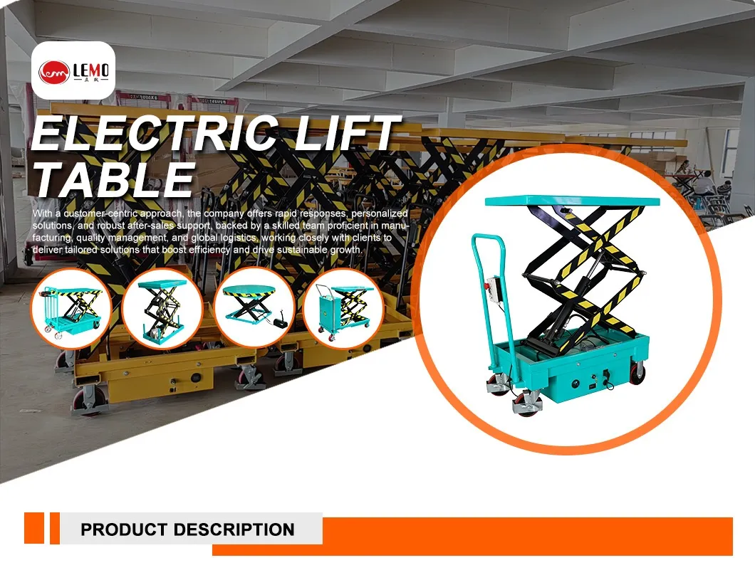 Electric Motor Lifting Scissor Working Platform