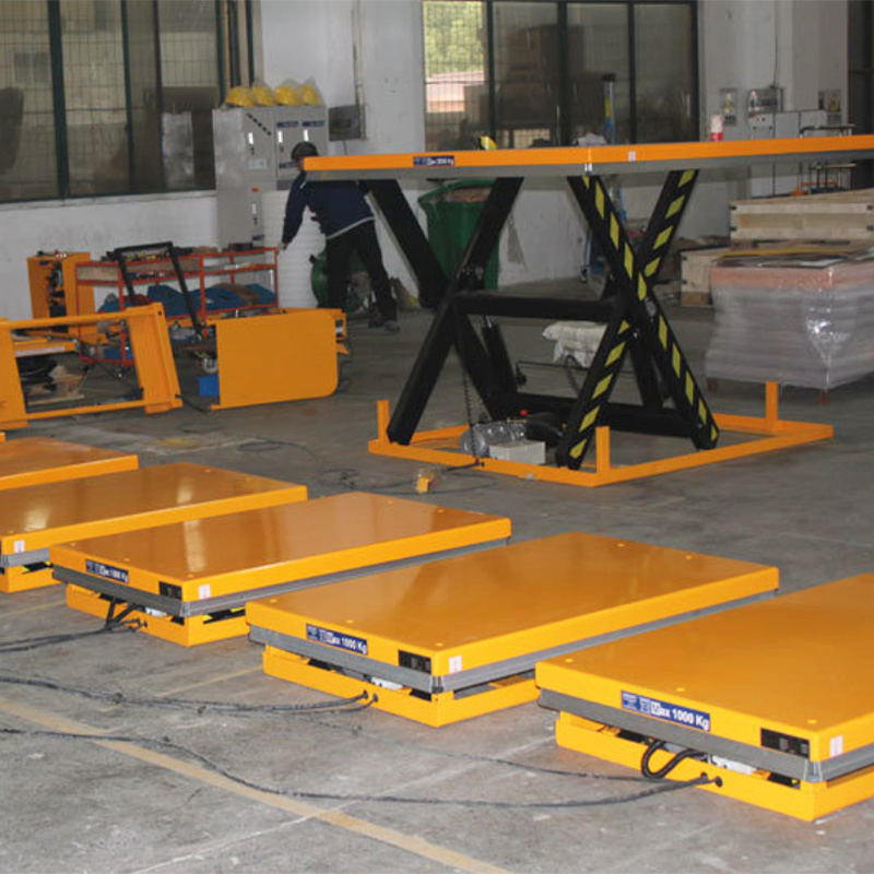 Dock Custom Electric Hydraulic Small Vertical Indoor Outdoor Warehouse Stationary Fixed Cargo Freight Loading Scissor Lift Table Work Platform