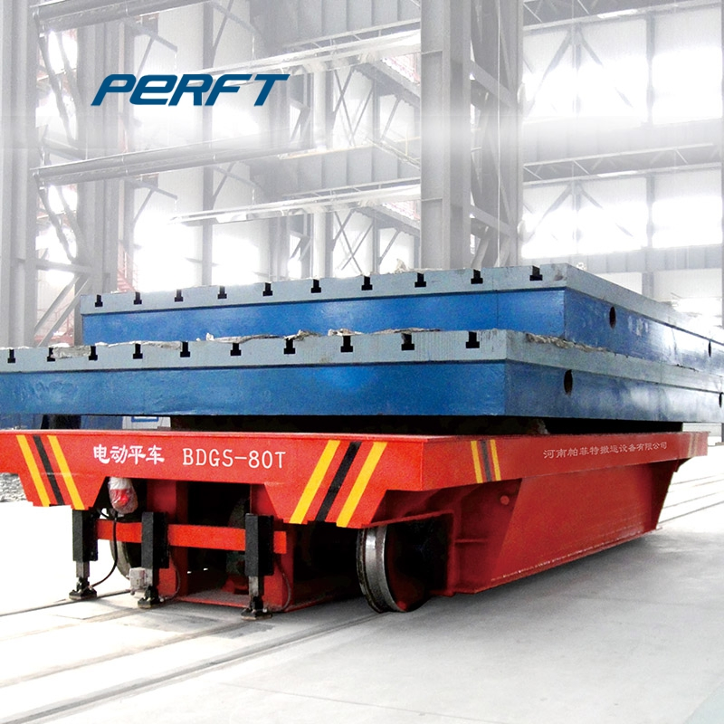 Cable Powered Steel Platform Slab Handling Conveyor