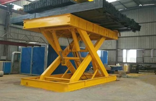 Warehouse Hydraulic Lifting Equipment, Heavy-Duty Cargo Lifting Platform, Customizable in Size and Load Capacity.