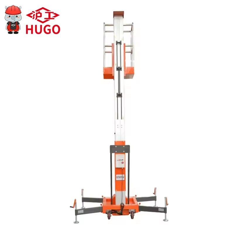 Double Column Electric Aerial Work Hot Sale Mobile Aluminium Alloy Lifting Platform