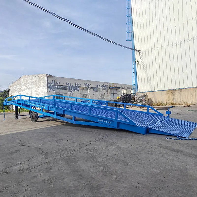 Three-Point Ramp Unloading Container Load Ramp Electric Forklift Ramp Loading Dock Ramp