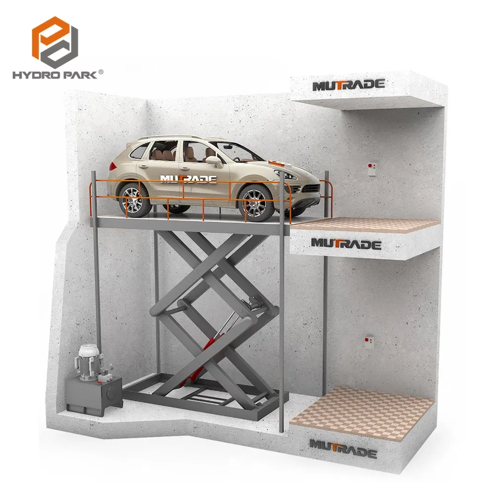 Vertical Double Deck Lifting Platform Hydraulic Scissors Car Lift