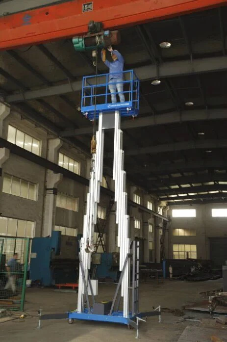 10m Semi-Electric Aerial Lift Platforms with Double Mast