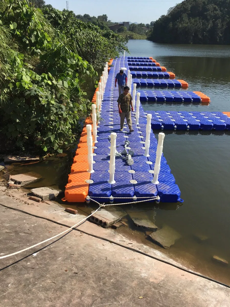 Plastic Pontoon Cube Floating Platform Supplier for Marina Dock